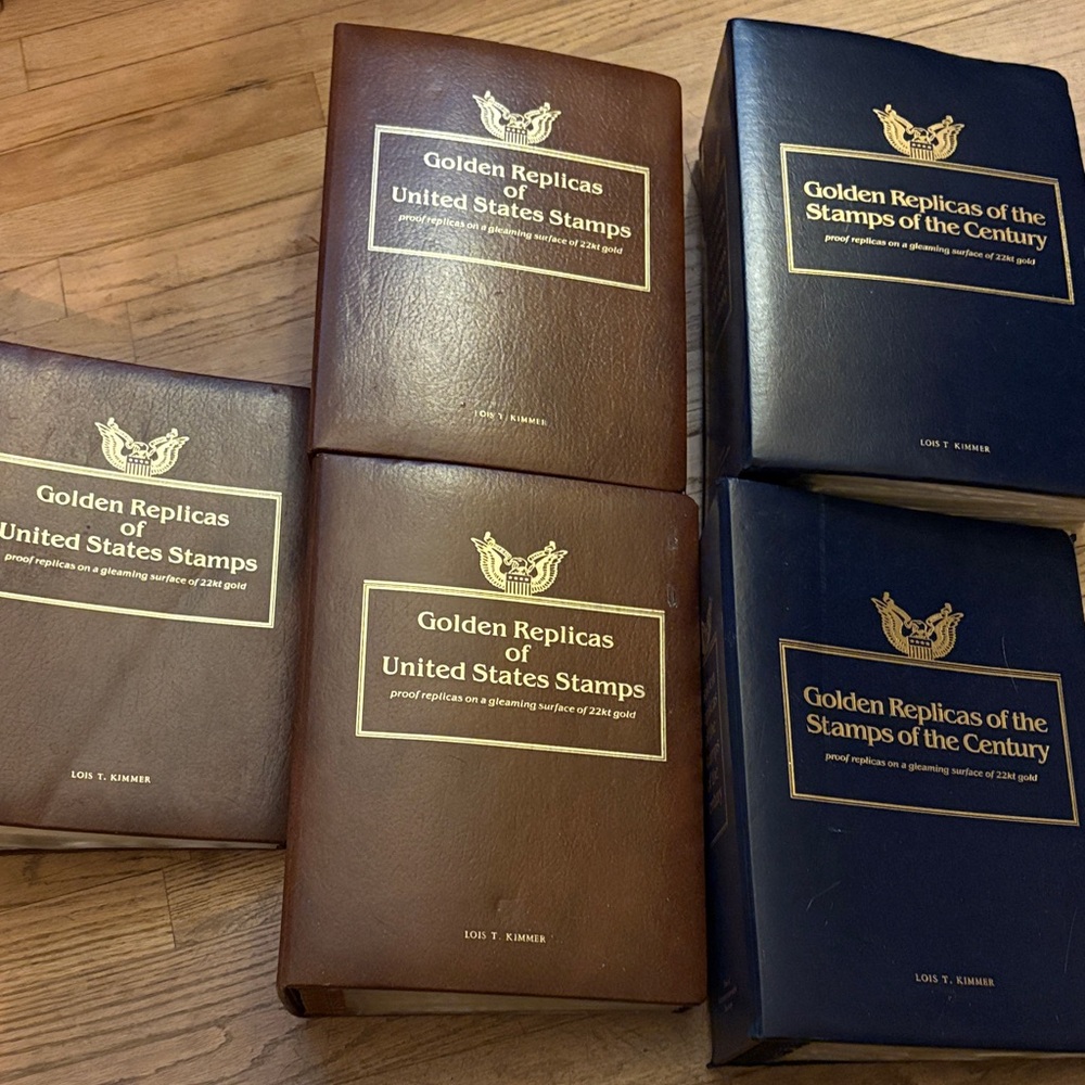 Golden Replicas of United States Stamps Collection